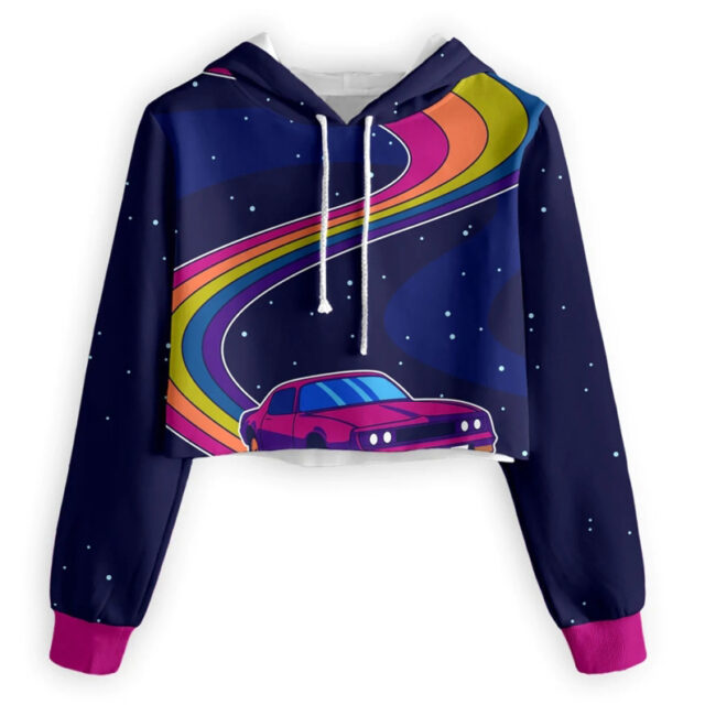 Sublimation Cropped Hoodie